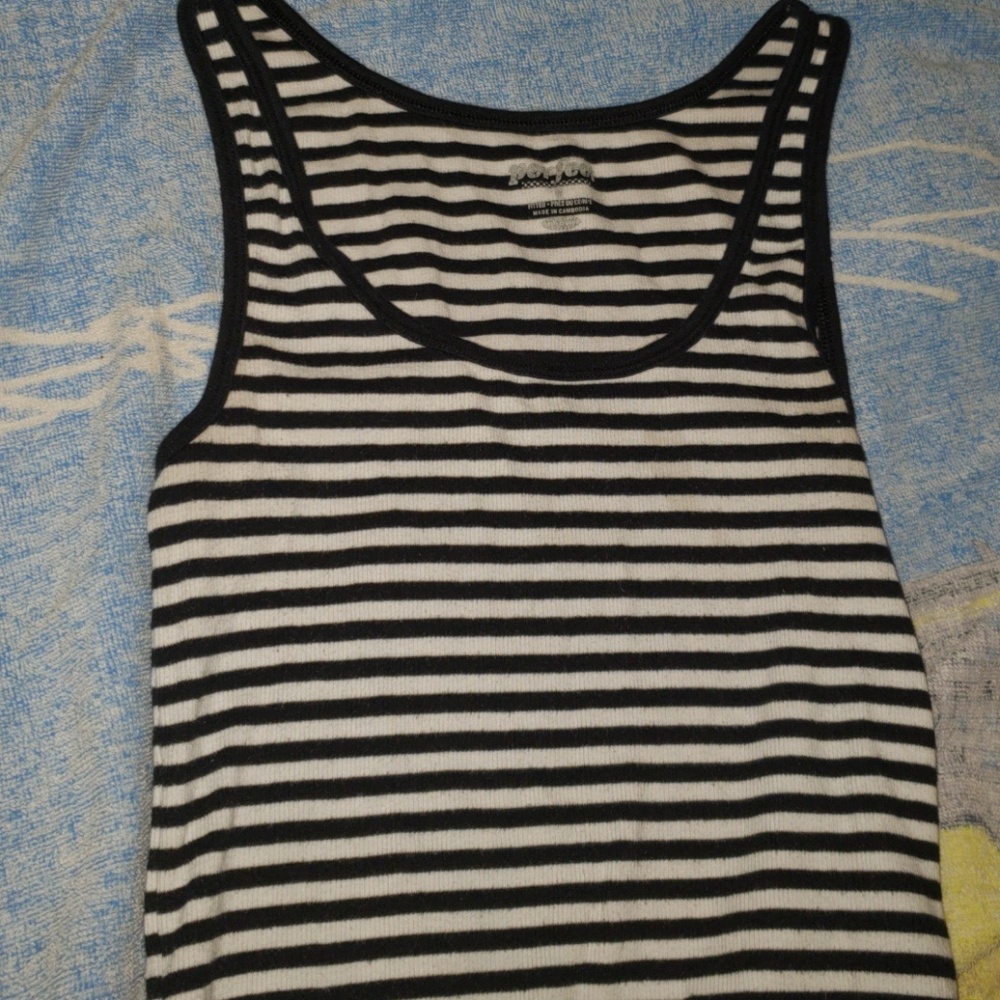 Black and white Tank top